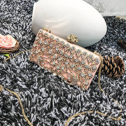 BLING ROSE CLUTCH